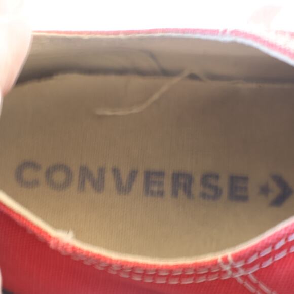 Converse Chuck Taylor All Star Low Tops – Red Men’s 7 / Women’s 9 - Picture 6 of 7